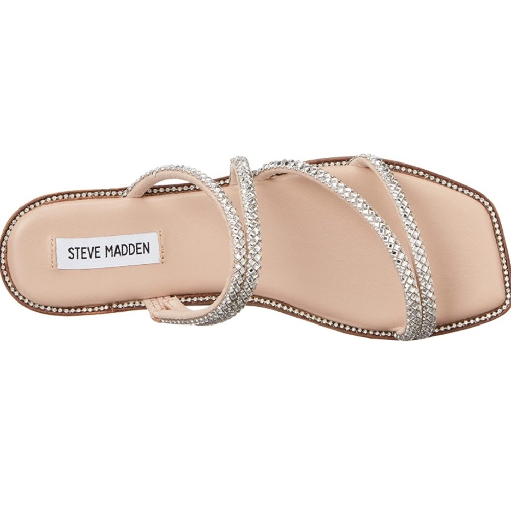 Steve Madden Starie Rhinestone Sandals - Picture 2 of 7